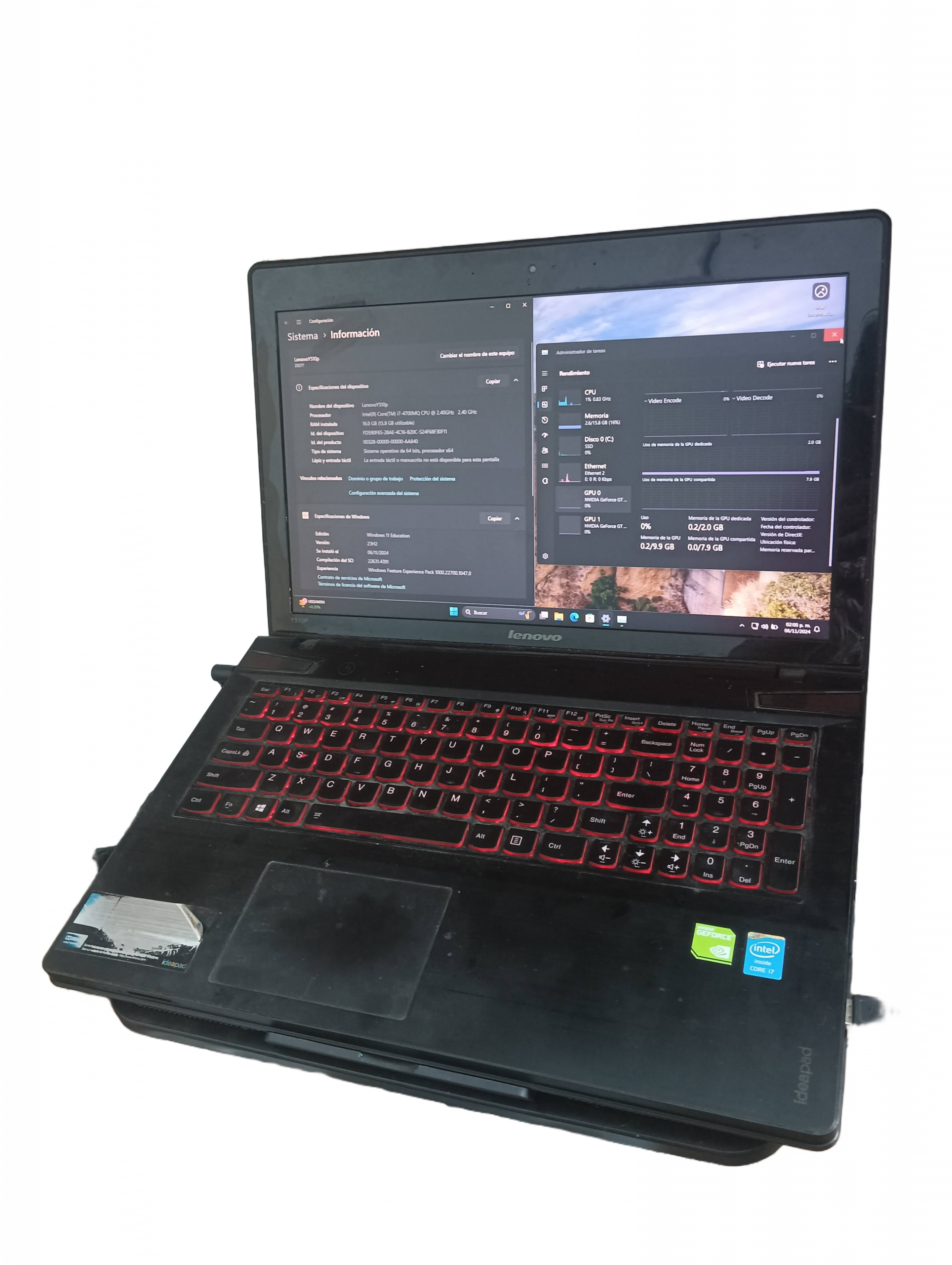 Laptop Lenovo Y510p
